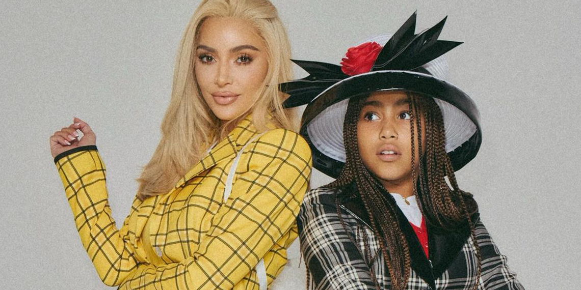 Kim Kardashian and North West Tag Team as “Clueless” Dynamic Duo